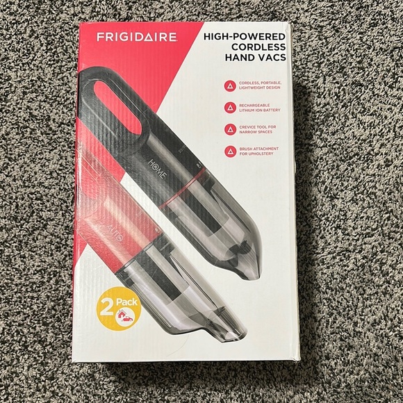 Frigidaire Cordless Hand Vacuums - Red and Black - Picture 1 of 4